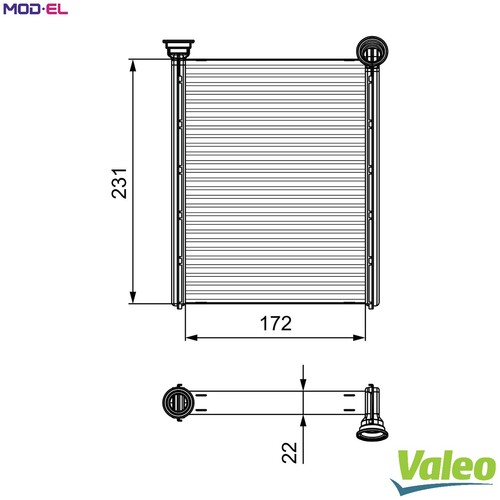 Heat exchanger interior - heat,