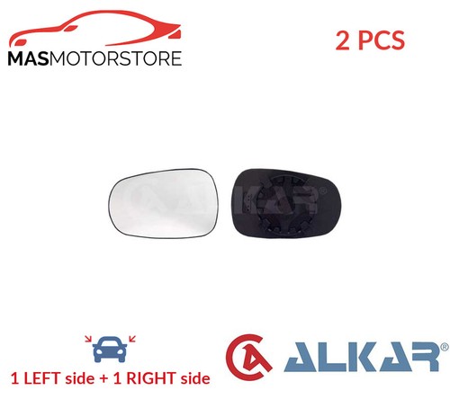 Rear view mirror glass - rear, pair